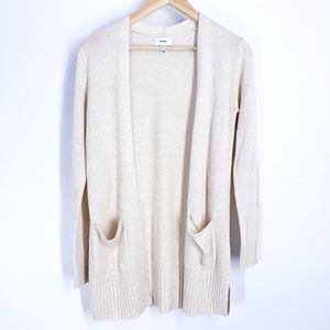 Old Navy long line cream open front cardigan.